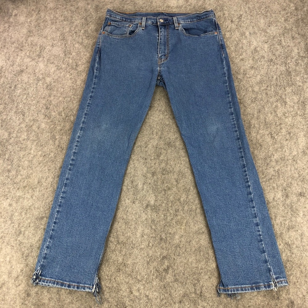 Levis 502 Jeans Mens Size 34x32 (Actual 34x30) Blue Regular Taper Fit Denim Pant